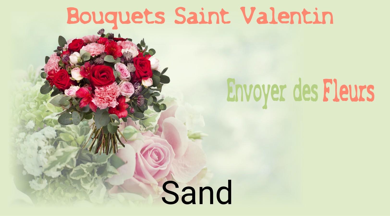 Roses de Saint-Valentin livrées à Sand